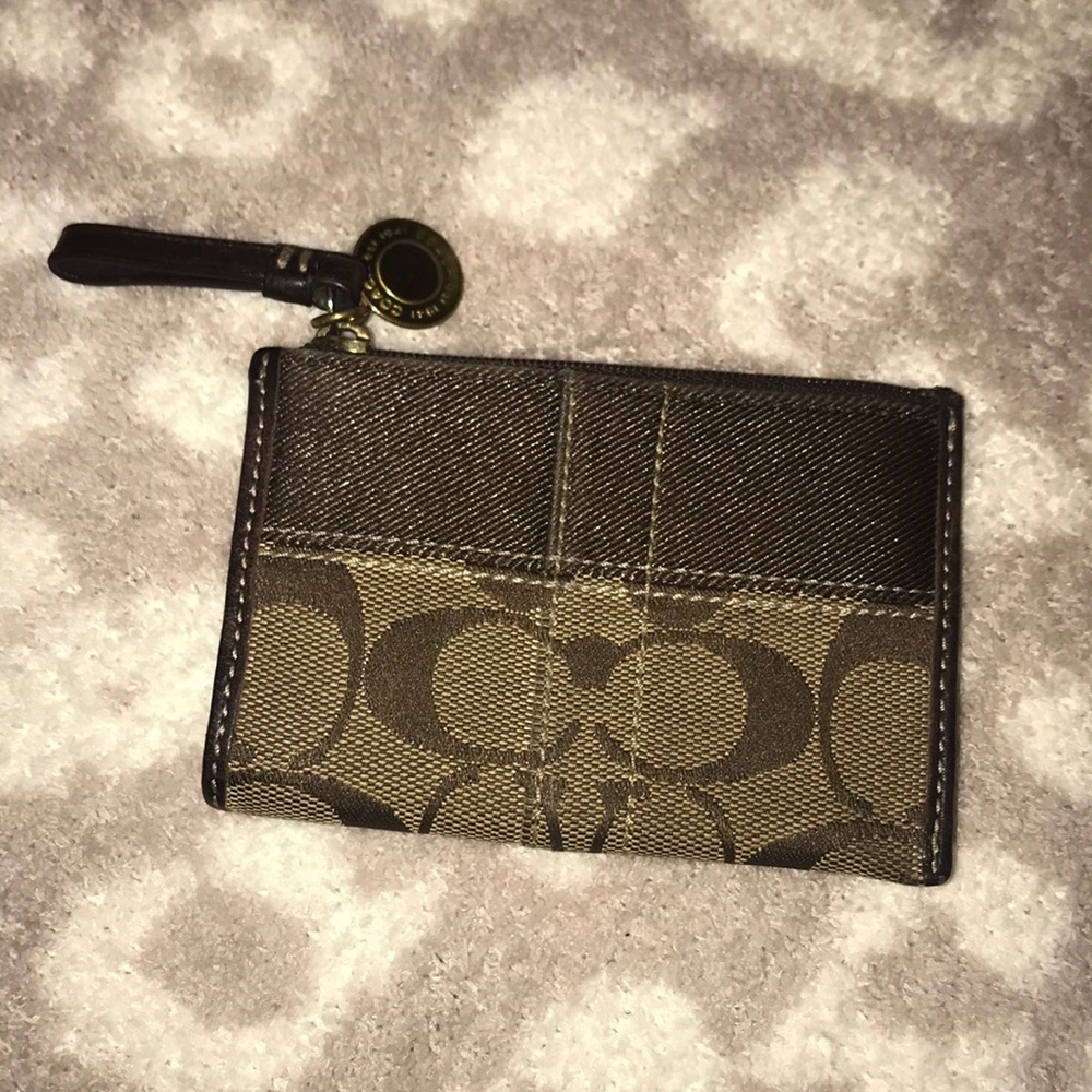 Coach monogram keychain/cardholder
